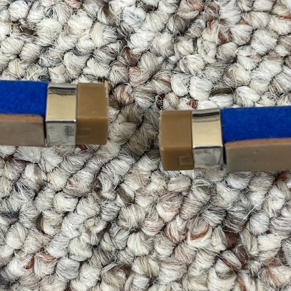 Kelly & Katie Heels Blue Suede Ankle Strap Sevama 7 M 4" - Picture 8 of 11